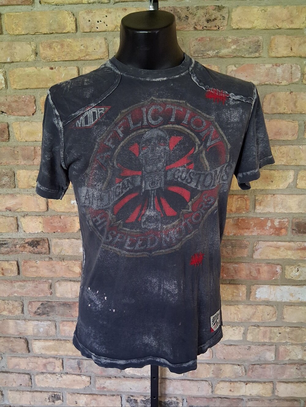 AFFLICTION AMERICAN CUSTOMS T SHIRT SIZE M